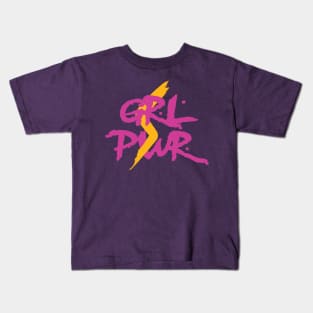 Grl Pwr in Magenta Kids T-Shirt